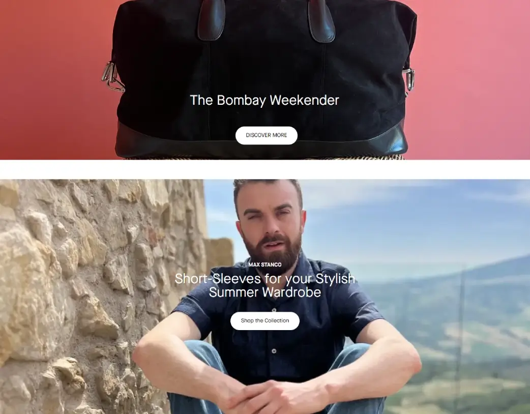 Summer Wardrobe banner section on Max Stanco WooCommerce homepage, designed and developed using Elementor by Vishal Chaudhary