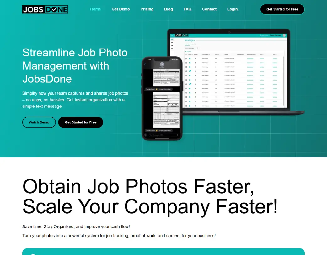 JobsDone homepage converted from Figma to WordPress using Elementor by Vishal Chaudhary