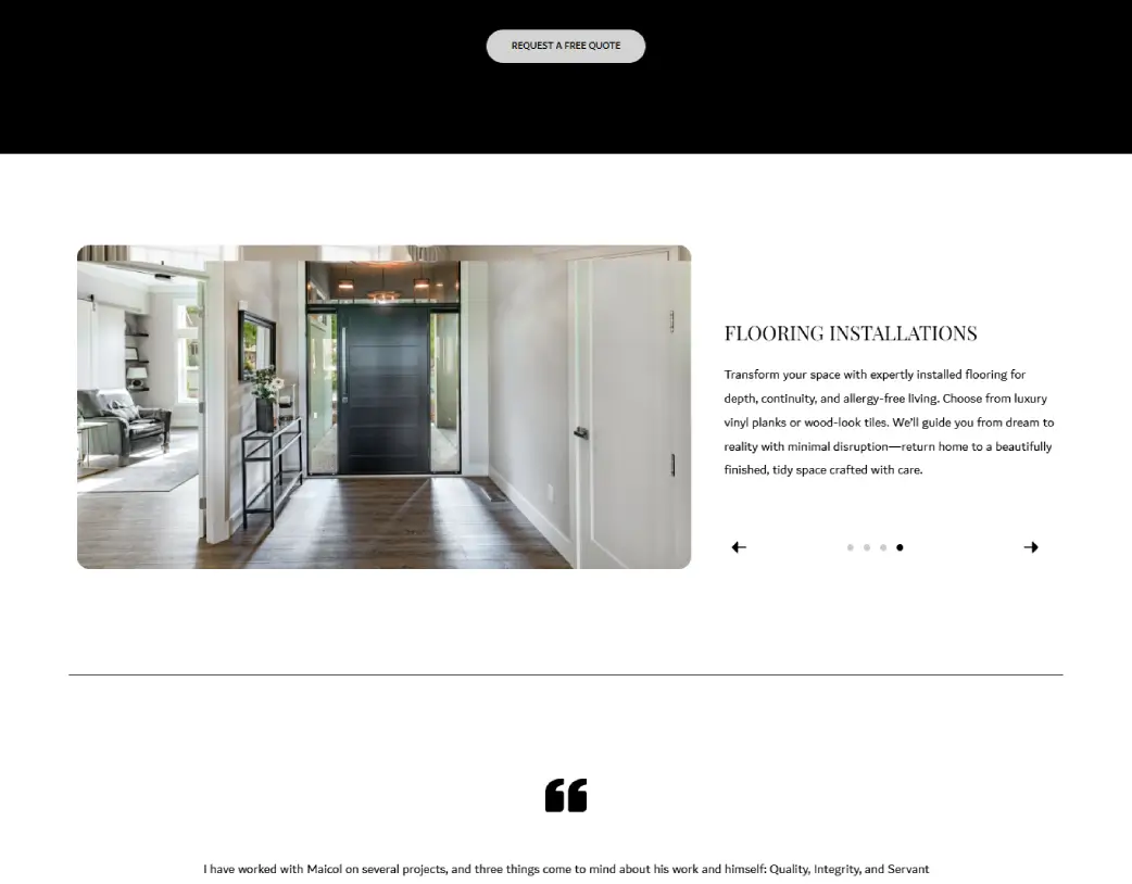 Projects Slider Section of Industrious Landing Page – Figma to Elementor Conversion by Vishal Chaudhary