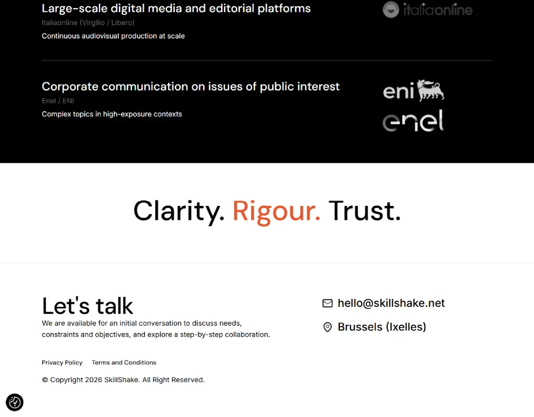 Let's Talk section of the SkillShake Elementor Landing Page Design
