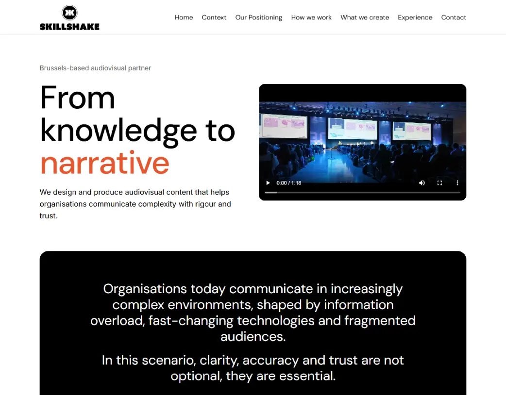 Elementor Landing Page Design for SkillShake built with WordPress